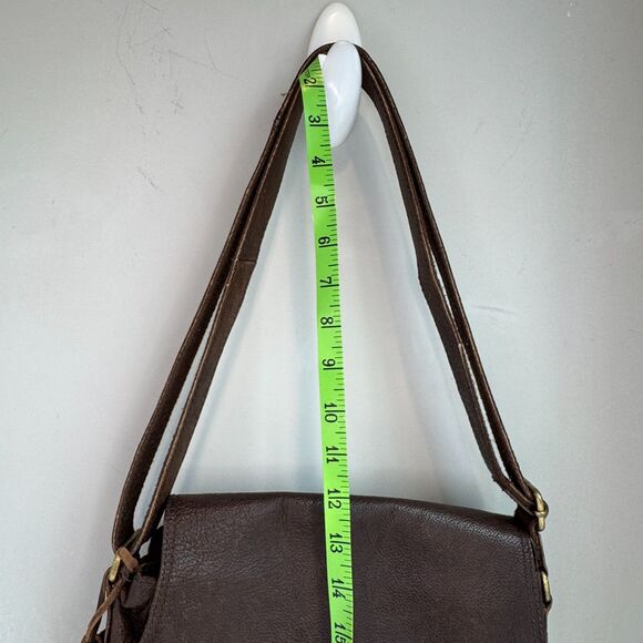 Vintage Rowallan Brown Leather Saddle-Bag Crossbody – Made in Scotland - Picture 7 of 14